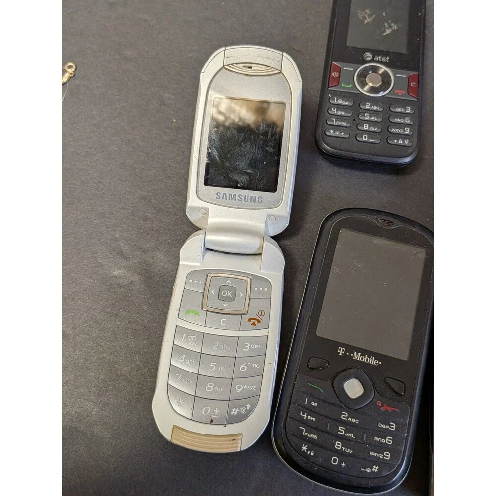 Flip, Slider and Smart Phone Lot - 8 Phones Total Untested